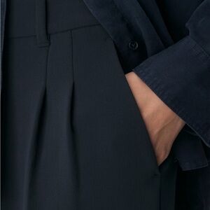 Wilfred Black Pleated Effortless Pants